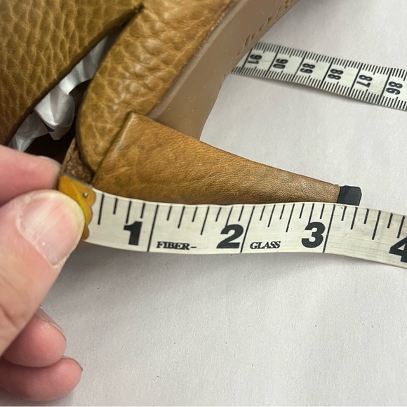 *Pedro Garcia | Pebble Leather Peep Toe Heels with Ankle Straps Size 8.5 - Picture 16 of 16